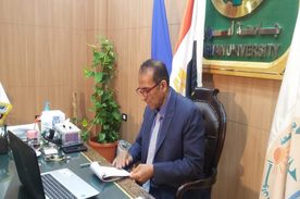 Aswan University council held its meeting by video conference for the first time