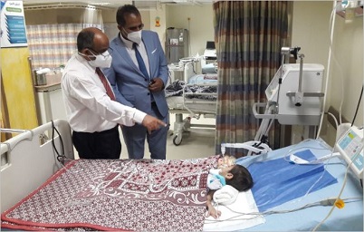 Aswan University President follows up construction works of the new emergency and reception hospital