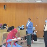 University president inspects fourth year exams on its first day