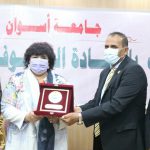 Aswan University President : checks the book fair and stresses on applying all precautionary measures for confronting the emerging corona virus