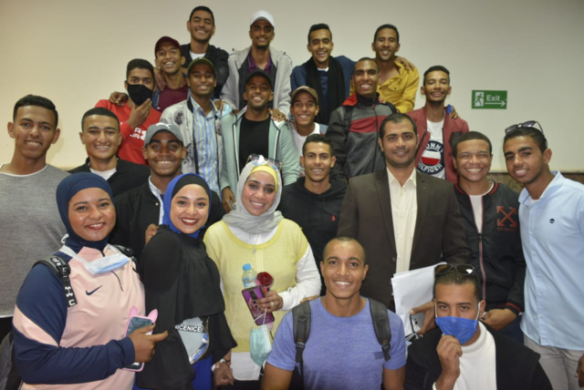 President of Aswan University Witnessed Conclusion Party of Events of the Presidential Initiative Sports National Security and Student Activities for the First Semester