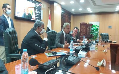 Aswan University participates in a workshop within the project of preparing teachers of refugees and immigrants 6th of October University