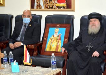 Aswan University Delegation Offers Orthodox Church Solace for the Death of Metropolitan Anba Hedra