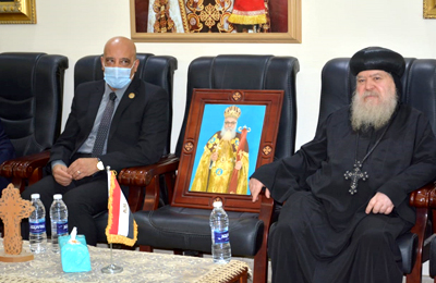 Aswan University Delegation Offers Orthodox Church Solace for the Death of Metropolitan Anba Hedra