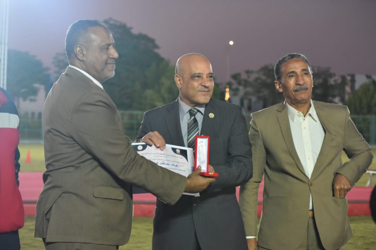 Under the slogan “Preserve your right – play your role – say no to corruption” within “sports is a national security” events at Aswan University