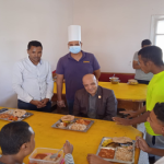 Aswan University President inspects the central restaurant of the university hostel