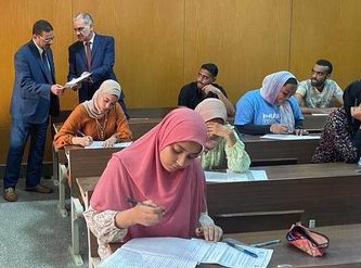 VISIT OF VICE PRESIDENT OF UNIVERSITY TO FOLLOW UP THE EXAMS OF SECOND SEMESTER