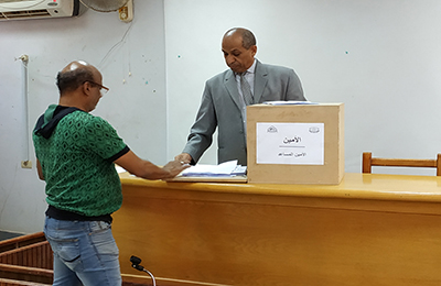 فاعليات إنتخابات أمناء اللجان و مساعديهم علي مستوي الكلية