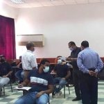 رئيس الجامعة يتفقد لجان الدراسات العليا للطلبة الوافدين