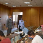 نائب رئيس الجامعة يتابع امتحانات الدراسات العليا