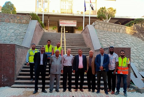 رئيس جامعة أسوان : يفتح قاعة الرسم بكلية الهندسة بالحرم الجامعي في ابوالريش