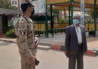 مبادرة القوات المسلحة لتعقيم المنشاءات الجامعية بكلية التربية