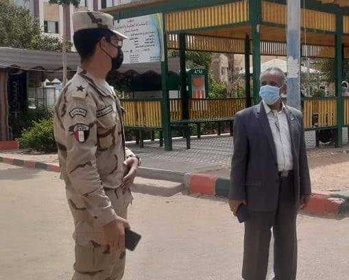 مبادرة القوات المسلحة لتعقيم المنشاءات الجامعية بكلية التربية