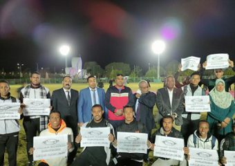 تحت شعار ” احفظ حقك – العب دورك – قول لا للفساد ضمن فاعليات الرياضة أمن قومي بجامعة أسوان