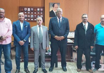 زيارة السيد الأستاذ مجدى سبالك لكلية التربية لخوض انتخابات مجلس إدارة نادي أسوان للدورة القادمة