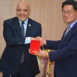 وفد كوري يزور جامعة أسوان لبحث سبل التعاون بين الجانبين