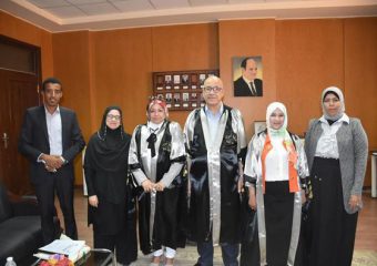 مناقشة رساله الماجستير للباحثة هبة أبو المجد رزق محمود