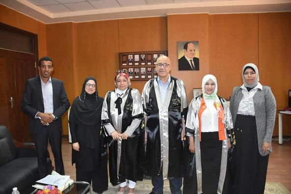 مناقشة رساله الماجستير للباحثة هبة أبو المجد رزق محمود