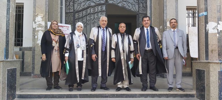 مناقشة رساله الماجستير للباحثة أميرة عادل أحمد