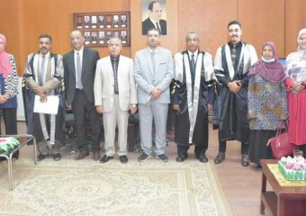 مناقشة رسالة الماجستير للباحثة شهنده فراج محمد