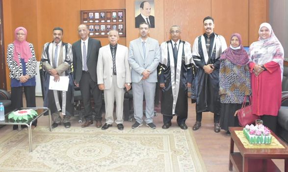 مناقشة رسالة الماجستير للباحثة شهنده فراج محمد