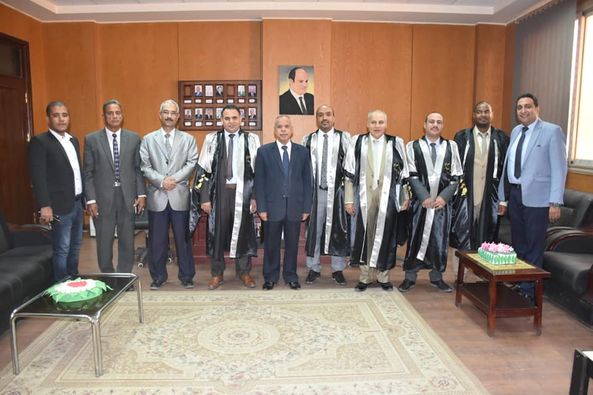 مناقشة رساله الدكتوراه للباحث/ عزالدين على عبدالمنعم