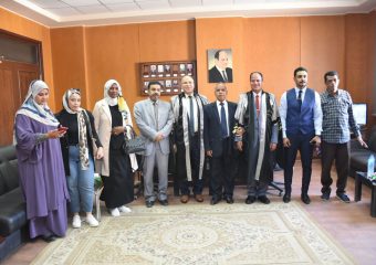 مناقشة رسالة دكتوراه للباحثة/أمنية عبدالحق عبدالمجيد