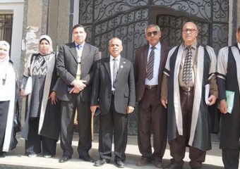 مناقشة رساله الماجستير للباحثة / إسراء عبد الحى على