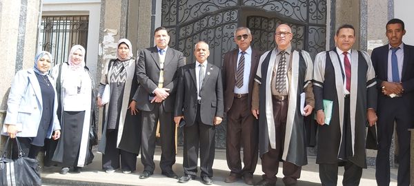 مناقشة رساله الماجستير للباحثة / إسراء عبد الحى على