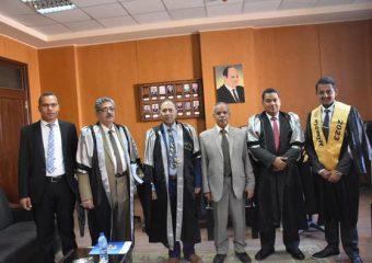 مناقشة رساله الماجستير للباحث /فالح حمود حسين