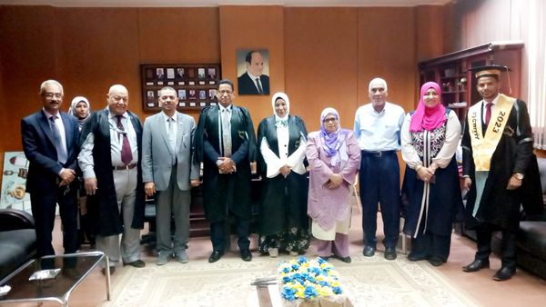 مناقشة رساله الماجستير للباحث / عبدالناصر ممدوح محمد