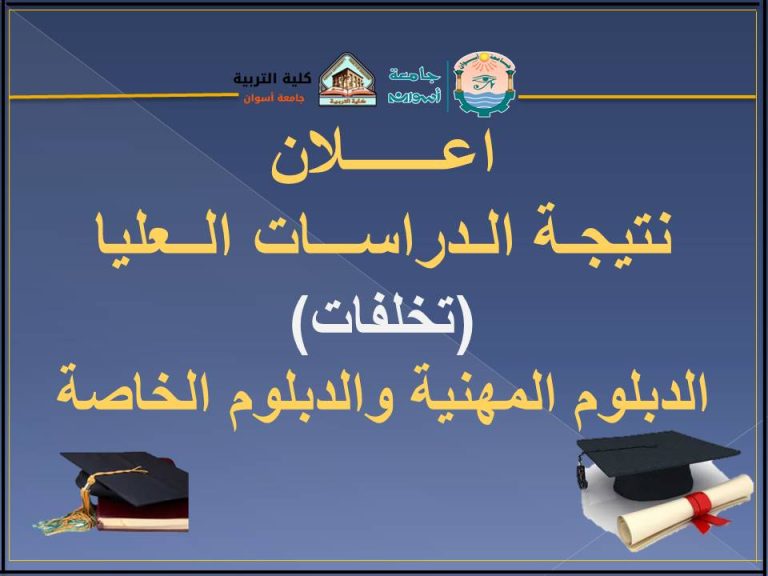 نتيجة الدراسات العليا (الدور الثاني) للعام الجامعي 2024/2025