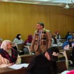 عميد الكلية يتفقد لجان الامتحانات