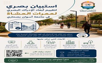 تقييم أبعاد الإدراك البصري لممرات المشاة في الحرم الجامعي لجامعة أسوان بصحاري
